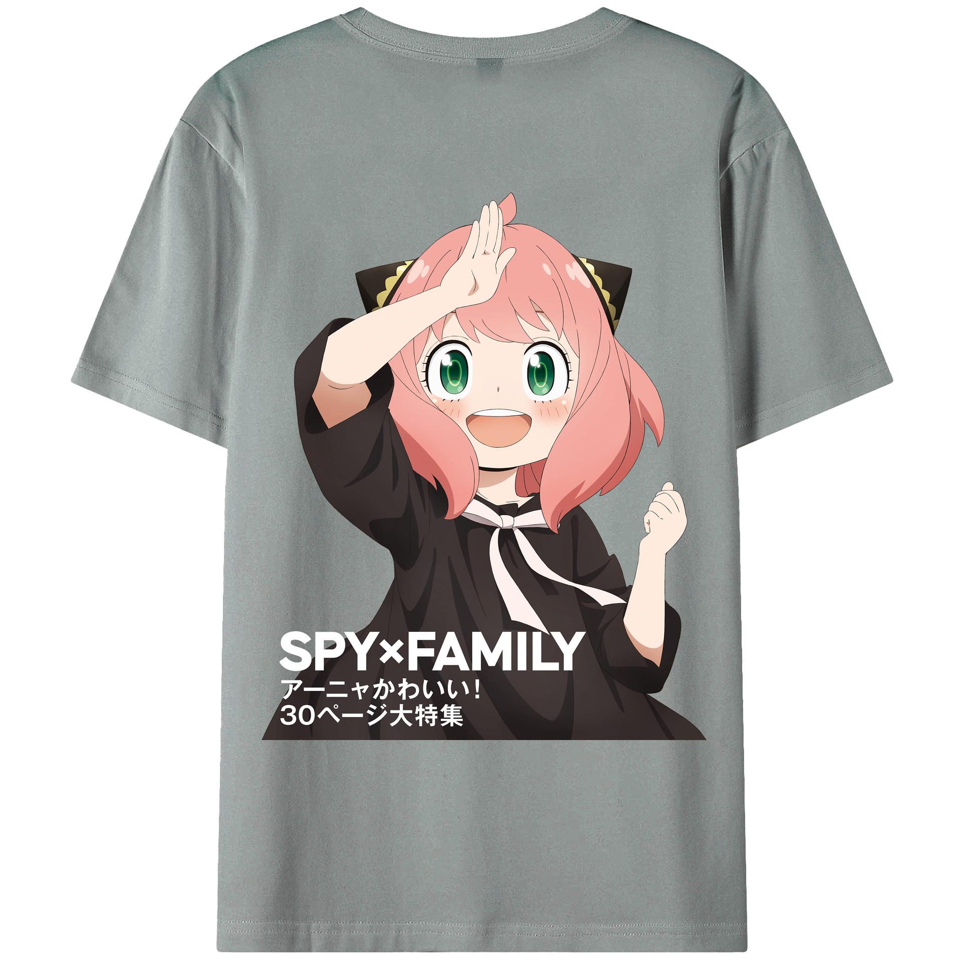 （画像用） SPY×FAMILY间谍家家酒 綿100％ メンズ半袖Tシャツ（バックプリント） 通気性